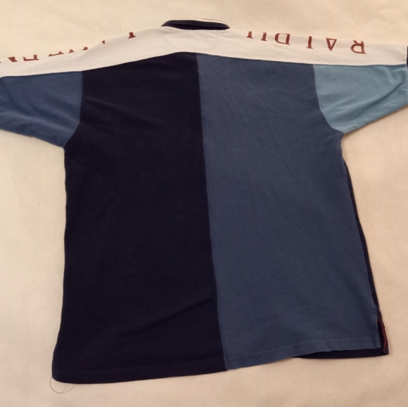 Vintage early '90s Ralph Lauren Chaps colorblock polo shirt - Picture 3 of 4